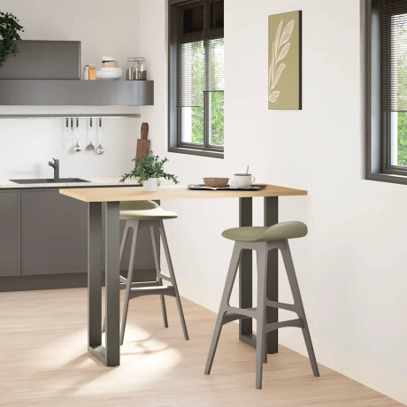 vidaXL Bartafelpoten 2 st U-vormig 40x(100-101) cm staal antraciet afbeelding2 - 1