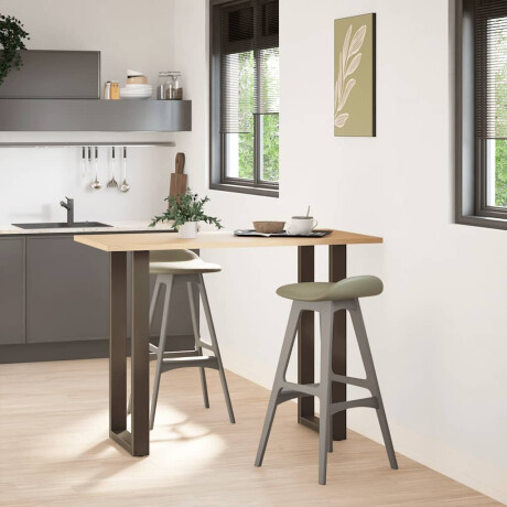 vidaXL Bartafelpoten 2 st U-vormig 40x(100-101) cm staal naturel afbeelding2 - 1