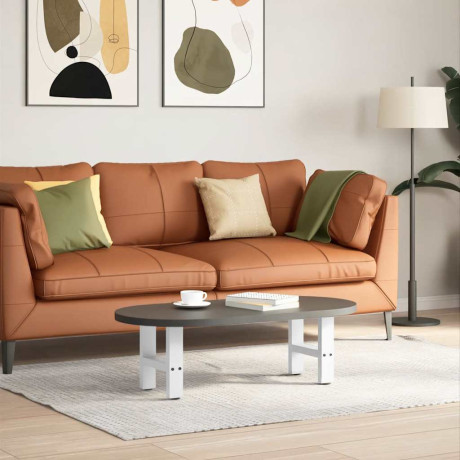 vidaXL Salontafelpoten 2 st 30x(30-31) cm staal wit afbeelding2 - 1