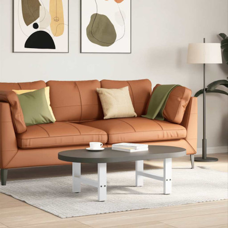vidaXL Salontafelpoten 2 st 50x(30-31) cm staal wit afbeelding2 - 1