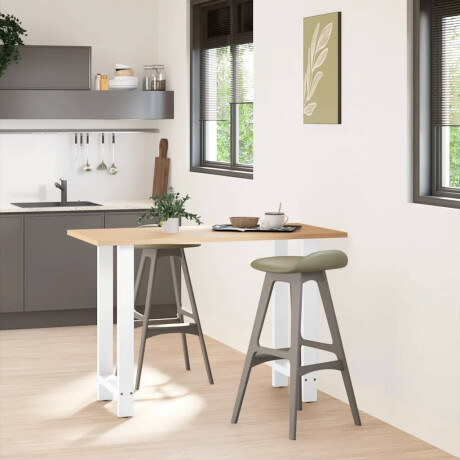 vidaXL Bartafelpoten 2 st 40x(90-91) cm staal wit afbeelding2 - 1