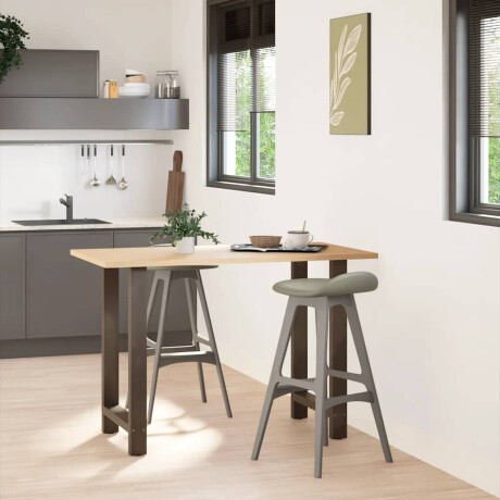 vidaXL Bartafelpoten 2 st 60x(90-91) cm staal naturel afbeelding2 - 1