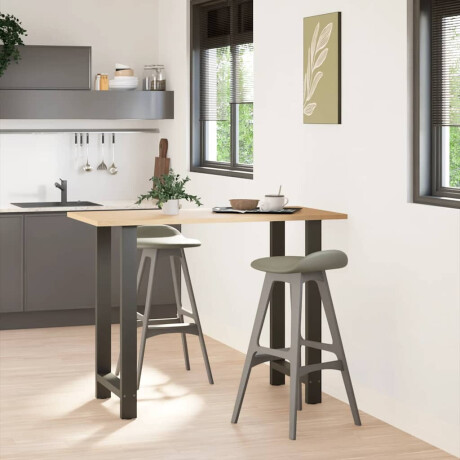 vidaXL Bartafelpoten 2 st 60x(100-101) cm staal antraciet afbeelding2 - 1