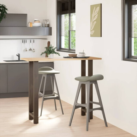 vidaXL Bartafelpoten 2 st 40x(110-111) cm staal naturel afbeelding2 - 1