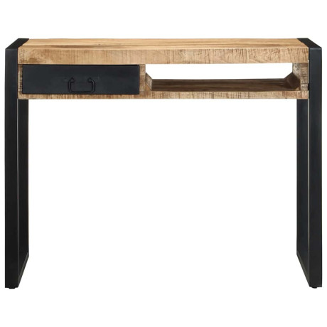 vidaXL Bureau 100x50x75 cm massief ruw mangohout afbeelding2 - 1