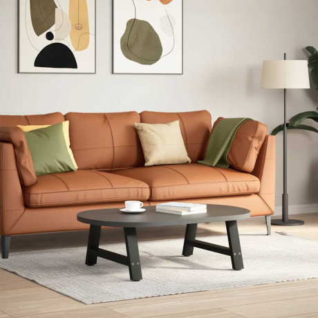 vidaXL Salontafelpoten 2 st A-vormig 60x(30-31) cm staal zwart afbeelding2 - 1