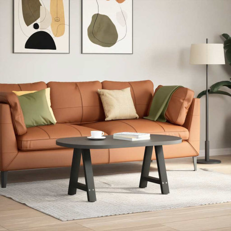 vidaXL Salontafelpoten 2 st A-vormig 38x(42-43) cm staal zwart afbeelding2 - 1