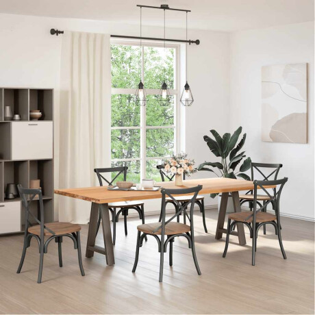 vidaXL Salontafelpoten 2 st A-vormig 50x(72-73) cm staal afbeelding2 - 1