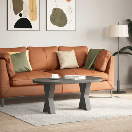 vidaXL Salontafelpoten 2 st X-vormig 38x(42-43) cm staal antraciet afbeelding2 - 1