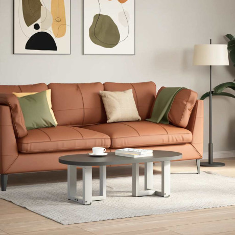 vidaXL Salontafelpoten 2 st T-vormig 30x25x(30-31) cm staal wit afbeelding2 - 1