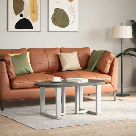 vidaXL Salontafelpoten 2 st T-vormig 50x25x(42-43) cm staal wit afbeelding2 - 1