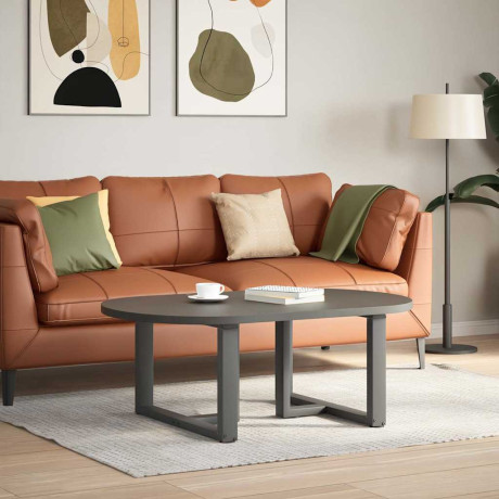vidaXL Salontafelpoten 2 st T-vormig 60x25x(42-43) cm staal antraciet afbeelding2 - 1