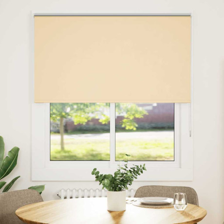 vidaXL Rolgordijn verduisterend 135x175 cm stofbreedte 131,6 cm beige afbeelding2 - 1