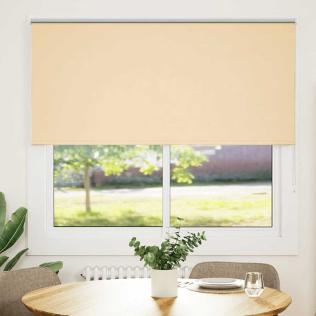 vidaXL Rolgordijn verduisterend 160x175 cm stofbreedte 156,6 cm beige afbeelding2 - 1