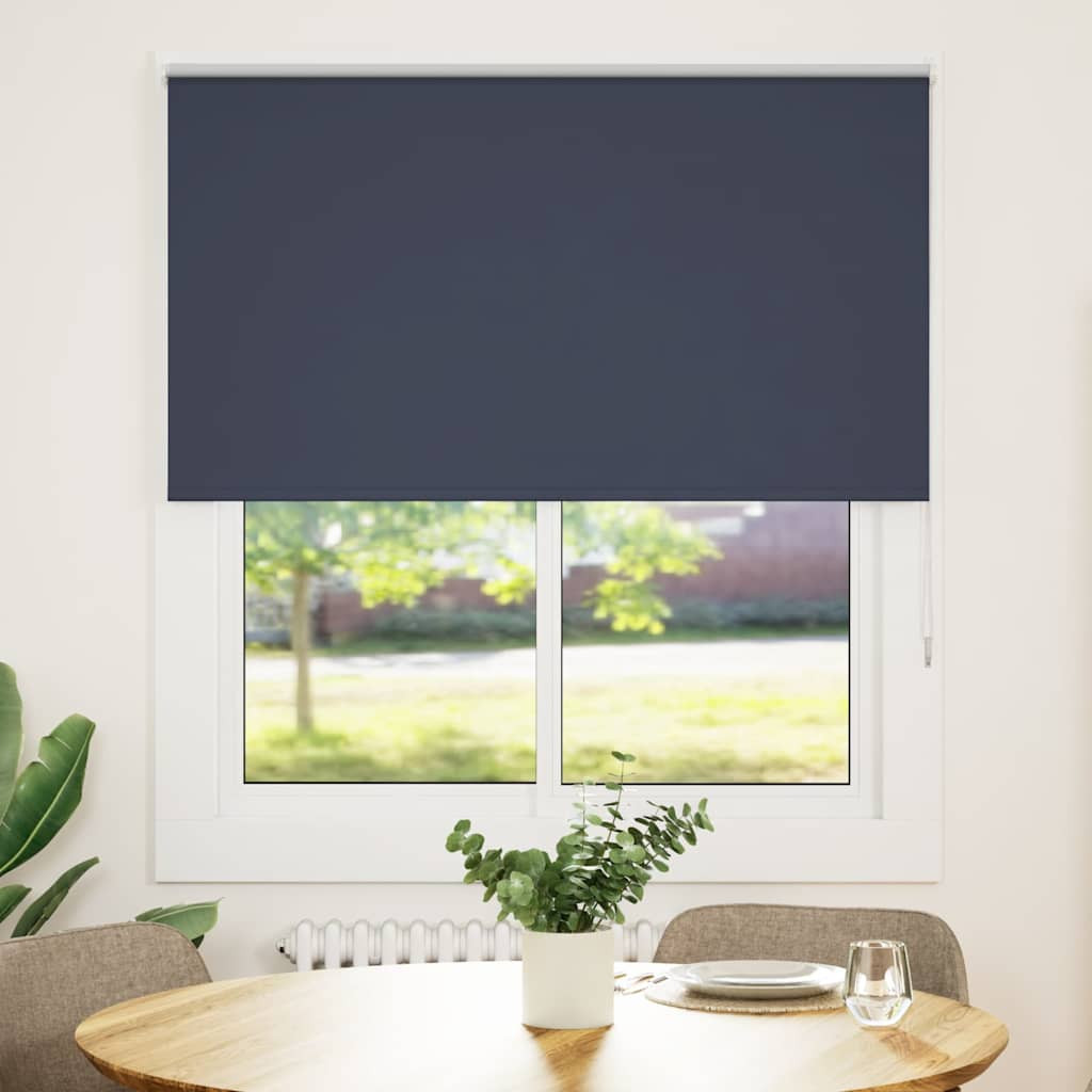 vidaXL Rolgordijn verduisterend 135x150 cm stofbreedte 131,6 cm blauw afbeelding2 - 1