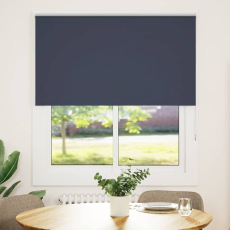 vidaXL Rolgordijn verduisterend 125x175 cm stofbreedte 121,6 cm blauw afbeelding2 - 1