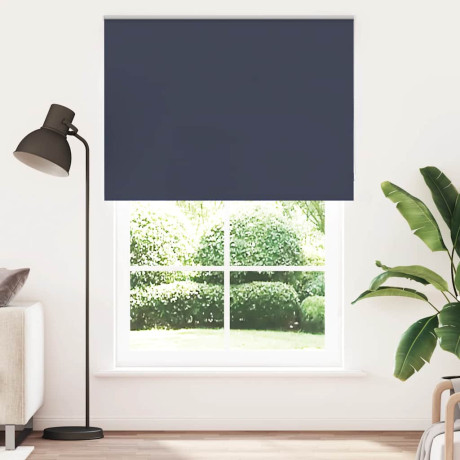 vidaXL Rolgordijn verduisterend 165x210 cm stofbreedte 161,6 cm blauw afbeelding2 - 1