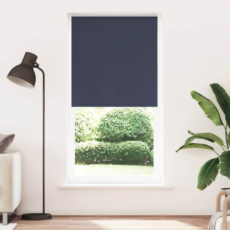 vidaXL Rolgordijn verduisterend 105x230 cm stofbreedte 100,7 cm blauw afbeelding2 - 1