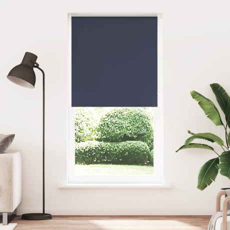 vidaXL Rolgordijn verduisterend 110x230 cm stofbreedte 105,7 cm blauw afbeelding2 - 1