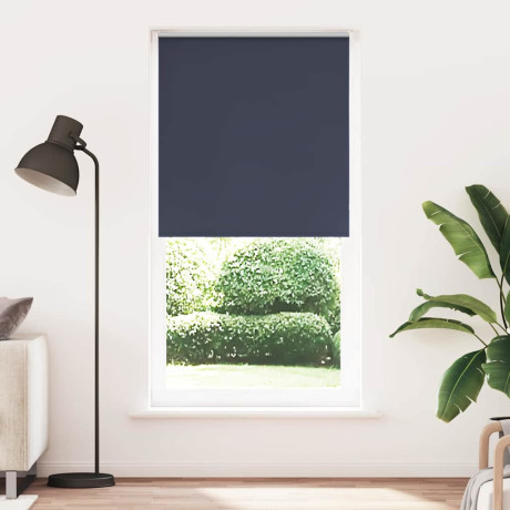 vidaXL Rolgordijn verduisterend 115x230 cm stofbreedte 110,7 cm blauw afbeelding2 - 1