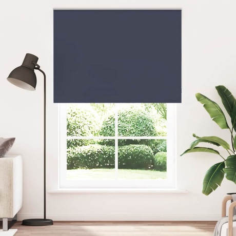 vidaXL Rolgordijn verduisterend 160x230 cm stofbreedte 156,6 cm blauw afbeelding2 - 1