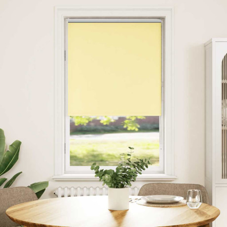 vidaXL Rolgordijn verduisterend 65x130 cm stofbreedte 60,7cm geel afbeelding2 - 1