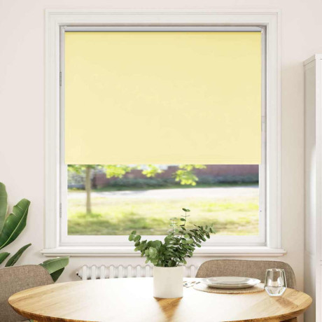 vidaXL Rolgordijn 95x130 cm stofbreedte 90,7 cm verduisterend geel afbeelding2 - 1
