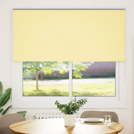 vidaXL Rolgordijn verduisterend 155x150 cm stofbreedte 151,6 cm geel afbeelding2 - 1