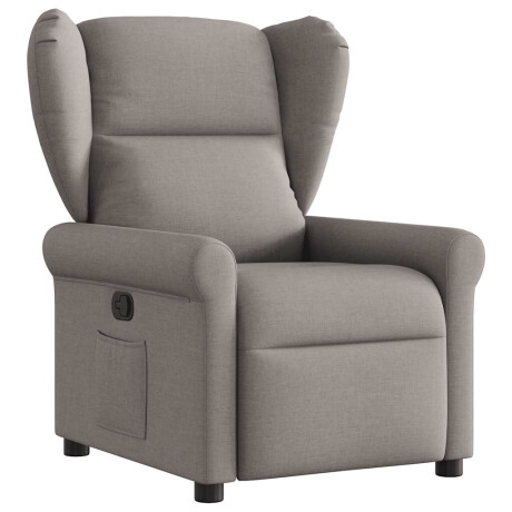 vidaXL Fauteuil verstelbaar stof taupe afbeelding2 - 1