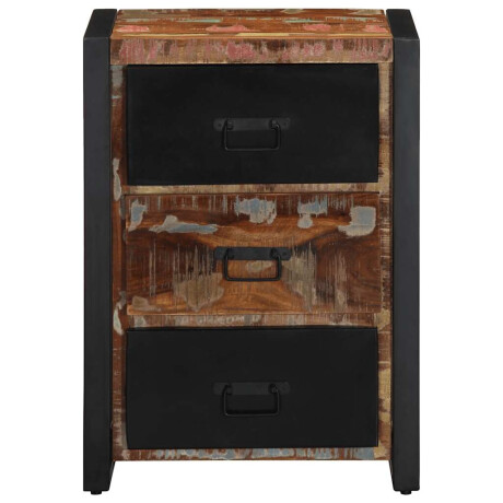 vidaXL Ladekast Multicolor 50x35x70 cm Massief Hout Hergebruikt afbeelding2 - 1