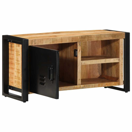 vidaXL Tv-meubel 80x30x40 cm massief ruw mangohout afbeelding2 - 1