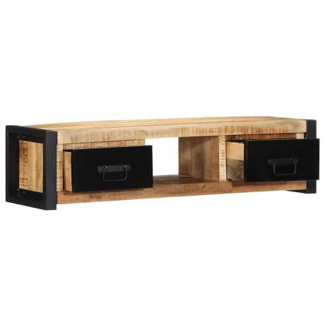 vidaXL Tv-meubel 100x30x25 cm massief ruw mangohout afbeelding2 - 1