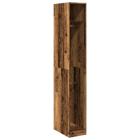 vidaXL Kledingkast 30x50x200 cm bewerkt hout oud hout afbeelding2 - 1