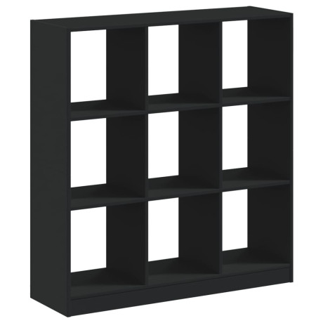 vidaXL Boekenkast 102x32x108 cm bewerkt hout zwart afbeelding2 - 1