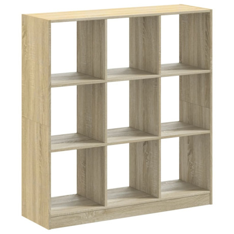 vidaXL Boekenkast 102x32x108 cm bewerkt hout sonoma eikenkleurig afbeelding2 - 1