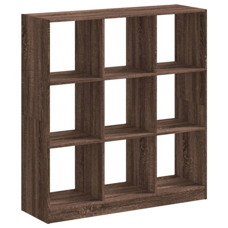 vidaXL Boekenkast 102x32x108 cm bewerkt hout bruin eikenkleurig afbeelding2 - 1