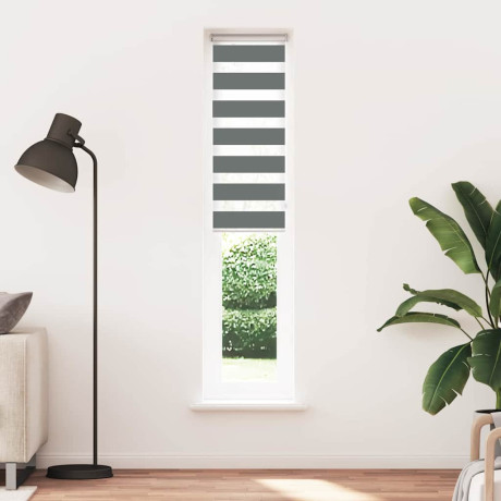 vidaXL Zebra rolgordijn 120x100 cm stofbreedte 115,9 cm zwart afbeelding2 - 1
