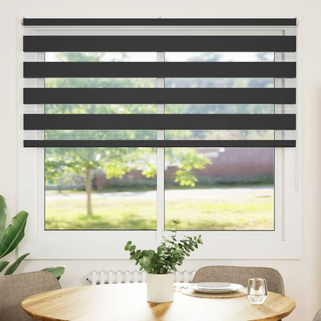 vidaXL Zebra rolgordijn 160x100 cm stofbreedte 155,9 cm zwart afbeelding2 - 1