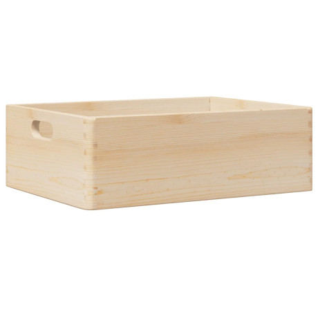 vidaXL Houten kist met handvatten 40x30x13 cm massief grenenhout afbeelding2 - 1