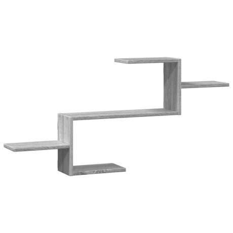 vidaXL Wandschap 104x15x49 cm bewerkt hout grijs sonoma eikenkleurig afbeelding2 - 1