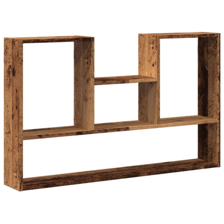 vidaXL Wandschap 99x15x60 cm bewerkt hout oud houtkleurig afbeelding2 - 1