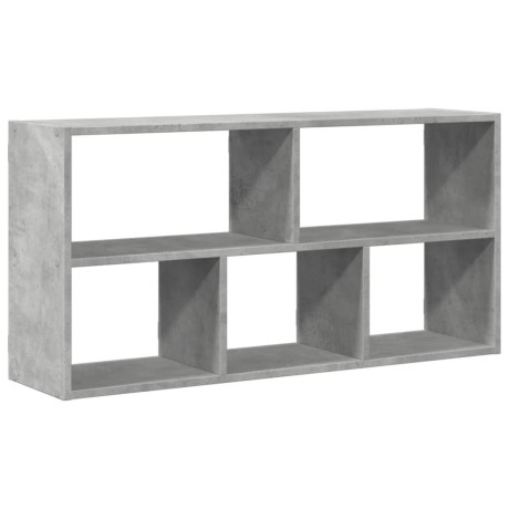 vidaXL Wandschap 100x25x50 cm bewerkt hout betongrijs afbeelding2 - 1