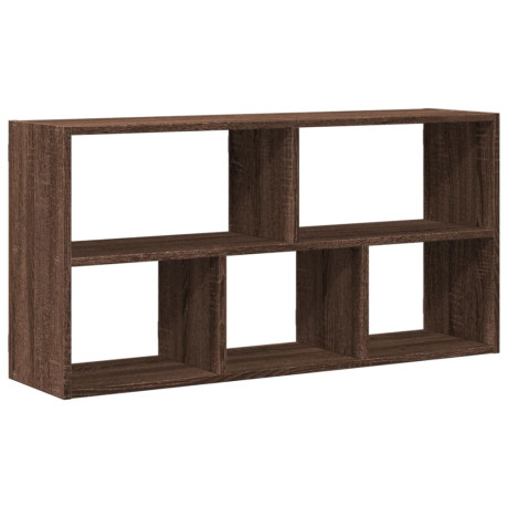 vidaXL Wandschap 100x25x50 cm bewerkt hout bruin eikenkleurig afbeelding2 - 1
