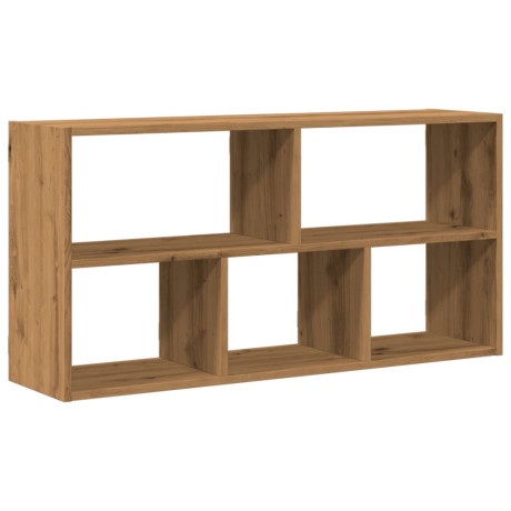 vidaXL Wandschap 100x25x50 cm bewerkt hout artisanaal eikenkleurig afbeelding2 - 1