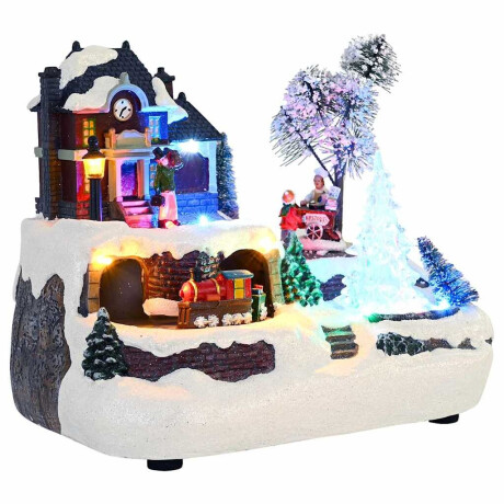 vidaXL Kerst Tafeldecoratie Multikleur 23.5 x 16 x 18.5 cm Kunststof afbeelding2 - 1