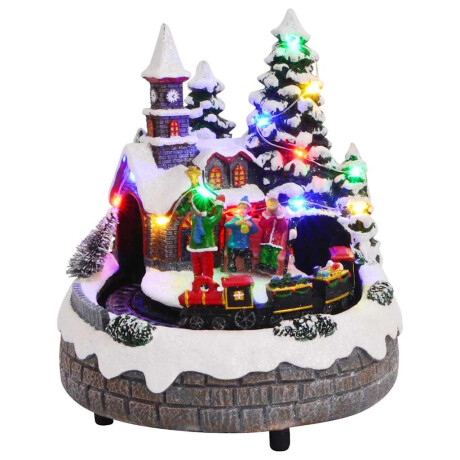 vidaXL Kerst Tafeldecoratie Multikleur 16 x 16 x 19 cm Kunststof afbeelding2 - 1