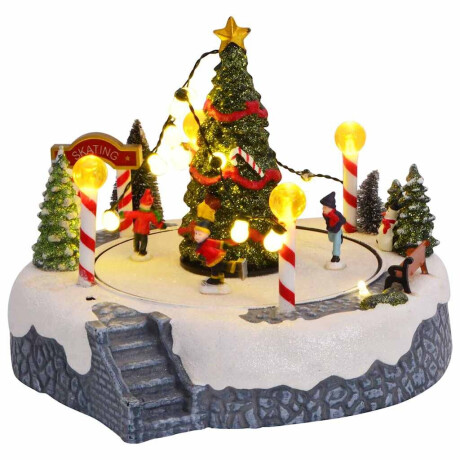 vidaXL Kerstdorp Multikleur 22 x 21.5 x 17 cm Kunststof afbeelding2 - 1