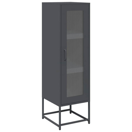vidaXL Hoge kast 36x39x123 cm koudgewalst staal antracietkleurig afbeelding2 - 1