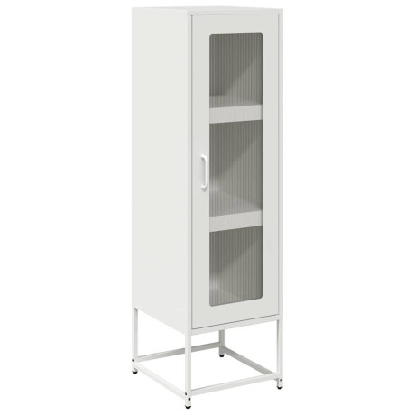 vidaXL Hoge kast 36x39x123 cm koudgewalst staal wit afbeelding2 - 1