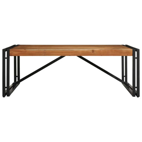 vidaXL Salontafel 100x100x35 cm massief acaciahout afbeelding2 - 1
